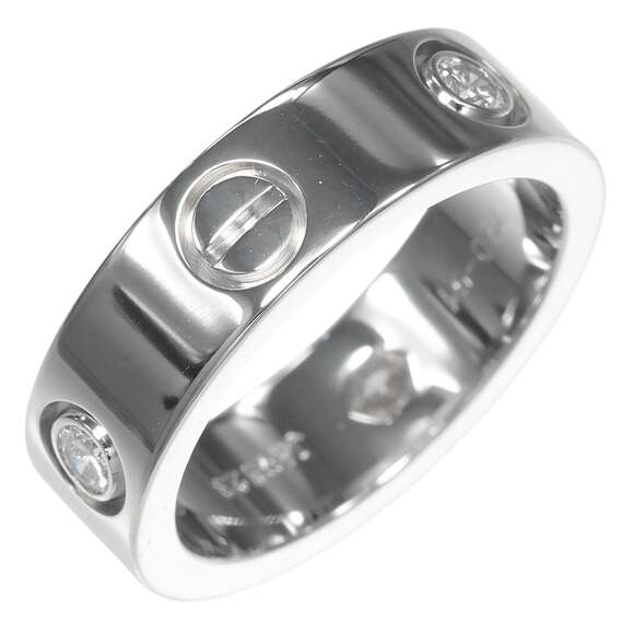 Cartier Jewelry - CARTIER Authentic 18k Silver Diamond Love Ring